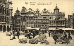 CPA Brussels the large one places Maison of king Marche