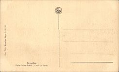 Brussels CPA Church Sainte Gudule Pulpit of Truth