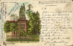 CPA Krieger Denkmal Karlsruhe
