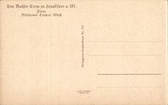 CPA Frankfurt has Mr DER Kaiser Dom
