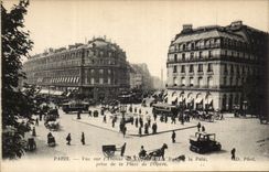 CPA Paris Vue sur L'opera et la rue de la paix prise de la place de l'opera