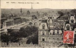 CPA Paris Panorama des huit pons