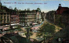 CPA Frankfurt has Main Blick uber Haupstrasse Schillerplatz