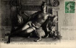 CPA Lyon the Saone according to the Coustou brothers