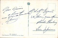 Switzerland - Schweiz - Vaud - Lausanne - Bessiere Port - the Cathedral - the Alps CPA