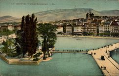 Switzerland - Schweiz - Geneva - Geneva - the Island Rousseau - CPA