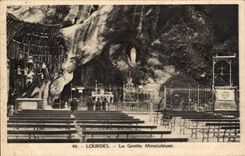 Lourdes - the Miraculous Cave - CPA
