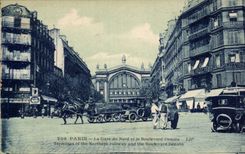 Paris - 12 - Gare du Nord - Boulevard Denain - CPA 