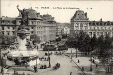 Paris - 10 - Place of the Republic - CPA