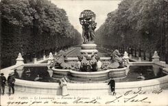 Paris - 6 - Garden of Luxembourg - Carpeaux Fountain - CPA