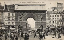 Paris - 10 - Gate Saint Martin - CPA