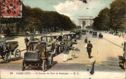 Paris - 16 - L'Avenue du Bois de Boulogne - L'Arc de Triomphe - CPA 