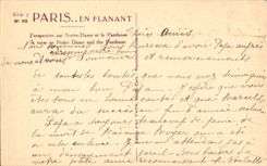 Paris - Perspective sur Notre Dame et le Pantheon - Yvon - CPA 