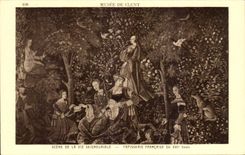Paris - 5 - Museum of Cluny - XVI century French Tapestry - tapestry - CPA