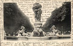 Paris - 6 - the Palate of Luxembourg - Carpeaux Fountain - CPA