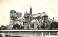 Paris - 4 - Cathedrale Notre Dame - CPA 
