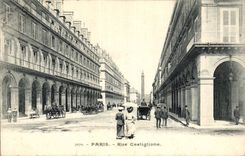 Paris - 1 - Rue Castiglione - CPA 