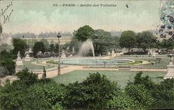 Paris - 1 - Le Jardin des Tuileries - CPA 