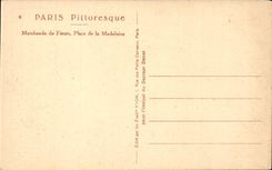 Paris - 8 - Commercial of Flowers - Place of the Madeleine - CPA