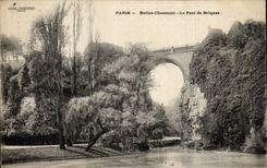 Paris - 19 - Chaumont Hillocks - the Brick Bridge - CPA