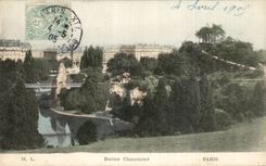 Paris - 19 - Hillocks Chaumont CPA