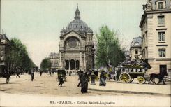 Paris - 8 - Church Saint Augustine CPA