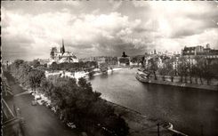 Paris - 4 - Le Seine et Notre Dame - CPA 