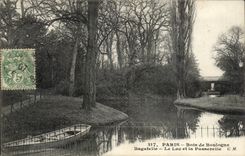 Paris - 16 - Bois de Boulogne - Bagatelle - Le Lac - bateau - boat - CPA 