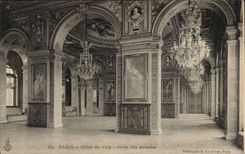 Paris - 4 - Hotel de Ville - Salon des Arcades - CPA 