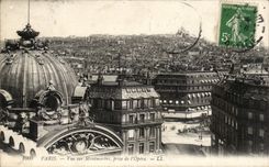 Paris - 18 - Vue sur Montmartre - CPA 