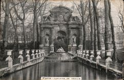 Paris - 6 - Park of Luxembourg - Fountain of Medicis - CPA