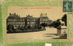 Paris - 6 - Palate and Garden of Luxembourg - CPA