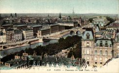 Paris - 1 - Panorama des Huits Ponts - CPA 