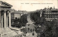 Paris - 8 - Boulevards - the Madeleine - CPA