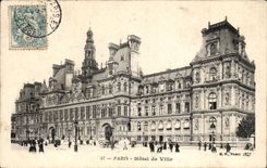 Paris - 4 - Hotel de Ville - CPA 