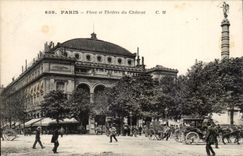 Paris - 1 - Place et Theatre du Chatelet - CPA 