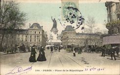 Paris - 10 - Place of the Republic - CPA