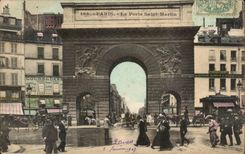 Paris - 10 - Gate Saint Martin - CPA