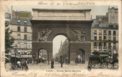 Paris - 10 - Gate Saint Martin - CPA