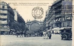 Paris - 10 - Station of North - Denain Boulevard - CPA