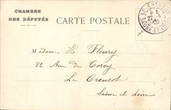 Paris - Chambre des Deputes - Fresques d'Eugene Delacroix - Mort de Pline l'Ancien - CPA 