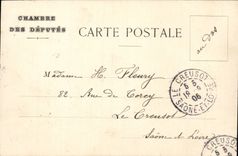 Paris - Chambre des Deputes - Fresques d'Eugene Delacroix - Bibliotheque - CPA 