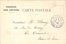 Paris - Chambre des Deputes - Fresques d'Eugene Delacroix - Bibliotheque - Alexandre et les Poemes - CPA 