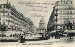 Paris - 5 - the Pantheon - Street Soufflot - CPA