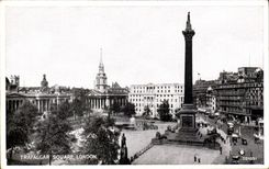 England - England - London - Trafalger Public garden - CPA
