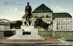 Germany - Deutschland - Bingen amndt Rhein - Festhalle und Denkmal Ludwig IV - CPA