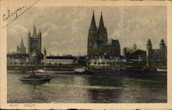 Germany - Deutschland - Koeln - Cologne - boat - CPA