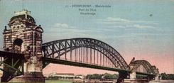 Germany - Deutschland - Duesseldorf - Rheinbruecke CPA