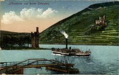 Germany - Deutschland - Maeuseturm und Ehrenfels Ruin - CPA