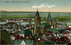 Germany - Deutschland - Mainz - Totalansicht vom Stephansturm - CPA